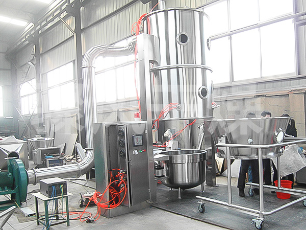 大蒜粉造粒用沸腾制粒干燥机